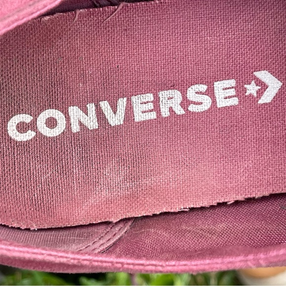 Converse Shoes Womens Size 10 Mens 8 All Star Red Maroon Suede Lace Up - Picture 9 of 12